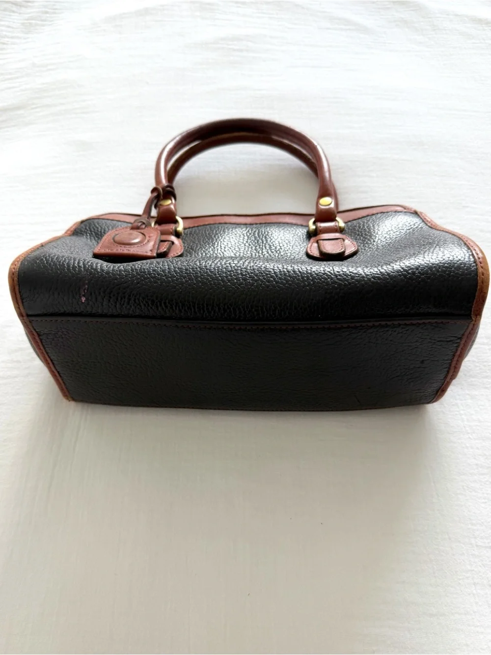 Vintage Liz Claiborne Black Leather Doctor Bag